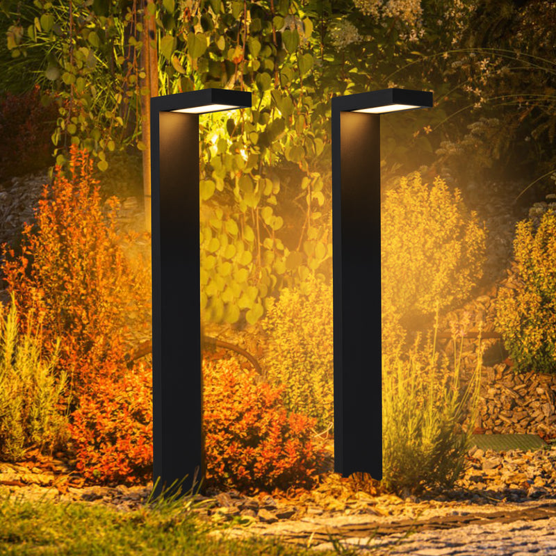 2-pack 4.5W Low Voltage Black Aluminum LED Outdoor Landscape Path Lights
