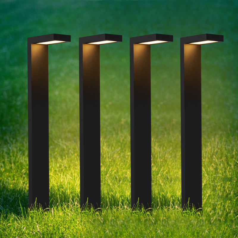 4-pack 4.5W Low Voltage Black Aluminum LED Outdoor Landscape Path Lights