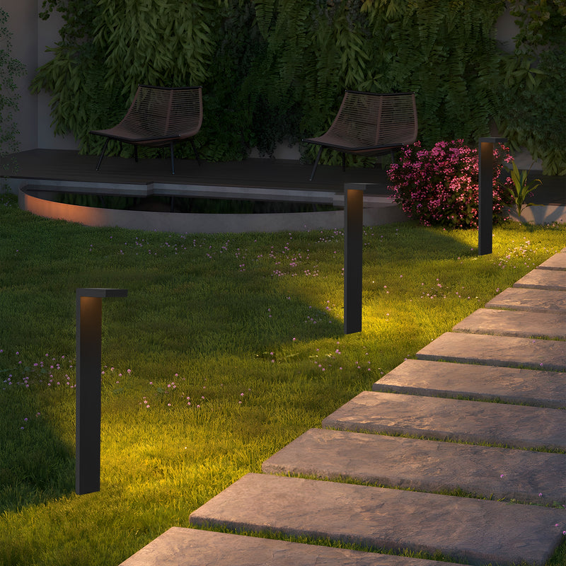 4-pack 4.5W Low Voltage Black Aluminum LED Outdoor Landscape Path Lights
