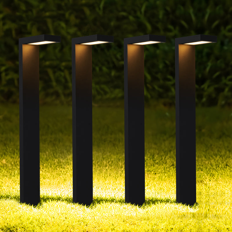 4-pack 4.5W Low Voltage Black Aluminum LED Outdoor Landscape Path Lights