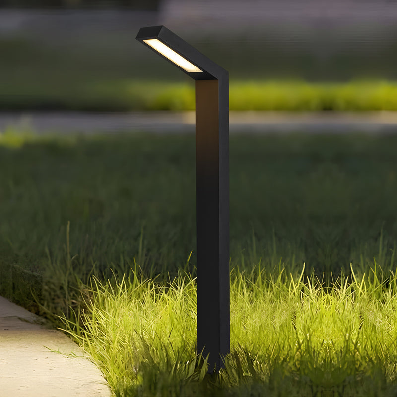 10-Pack Low-voltage Black Aluminum LED Landscape Path Lights with Frosted Glass Shade
