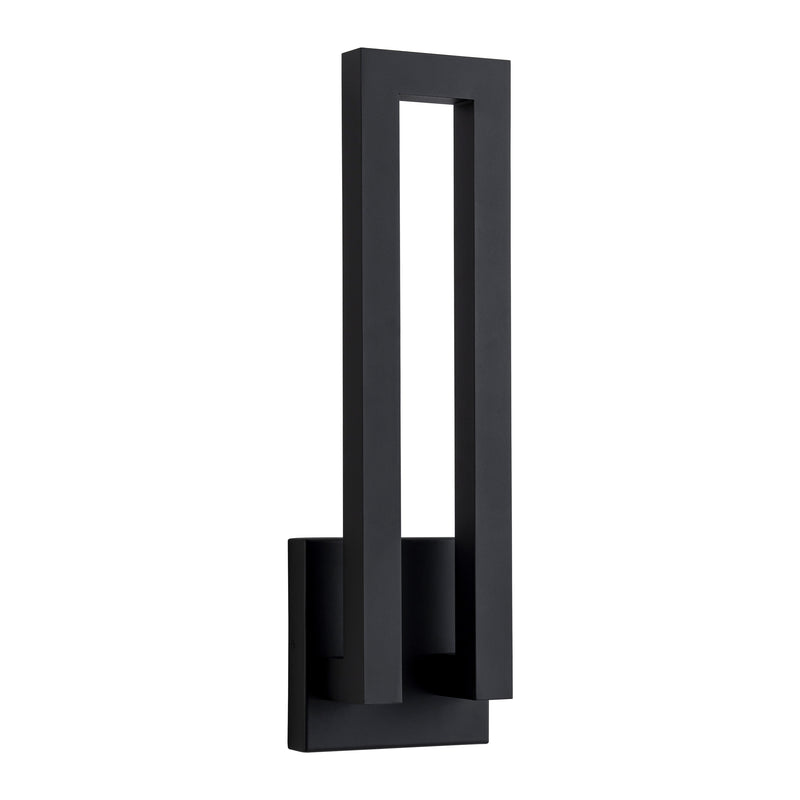 22.5in Matte Black Integrated LED Outdoor Wall Light