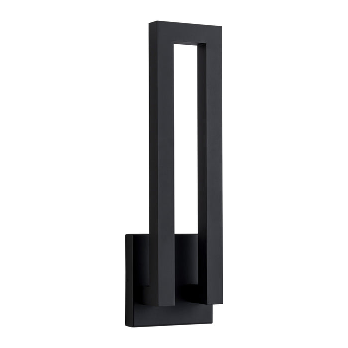 22.5in Matte Black Integrated LED Outdoor Wall Light