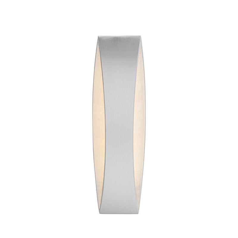 17in. Brushed Aluminum Finish Dimmable LED Outdoor Wall Light