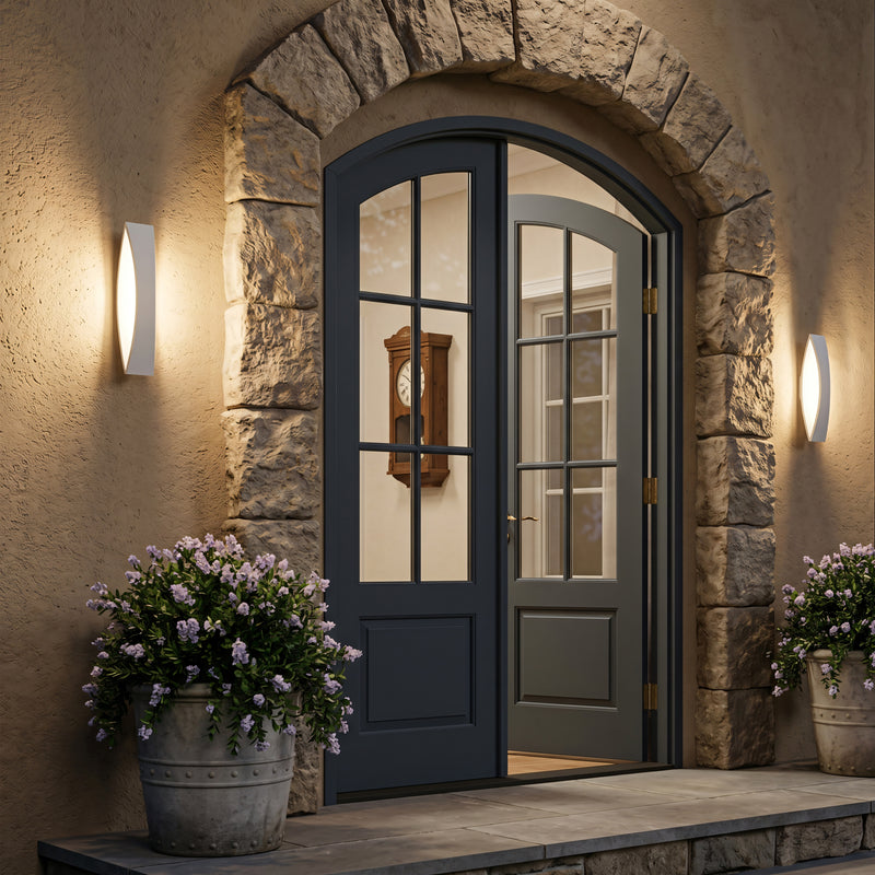 White Aluminum Dimmable LED Outdoor Wall Light