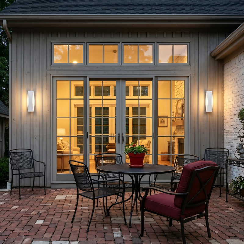 White Aluminum Dimmable LED Outdoor Wall Light