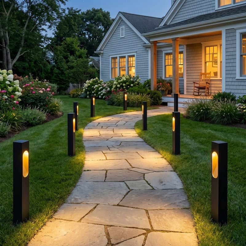 3W Low Voltage LED Path Light, 3000K Warm White, 45 Lumens, 12V AC/DC Landscape Pathway Light, Aluminum Housing with PC Lens, Outdoor Garden & Walkway Lighting（4-Pack)