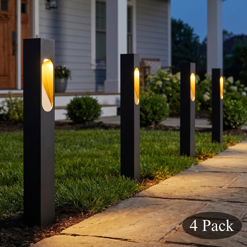 3W Low Voltage LED Path Light, 3000K Warm White, 45 Lumens, 12V AC/DC Landscape Pathway Light, Aluminum Housing with PC Lens, Outdoor Garden & Walkway Lighting（4-Pack)