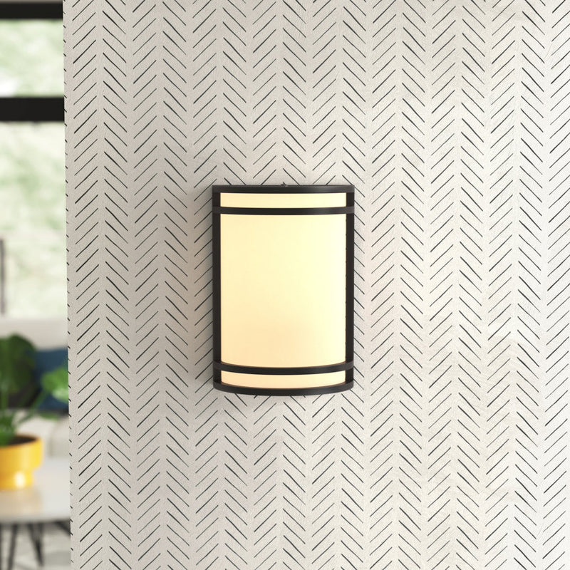 C Cattleya Oil-rubbed Bronze Dimmable 15W LED Wall Light with Acrylic Shade