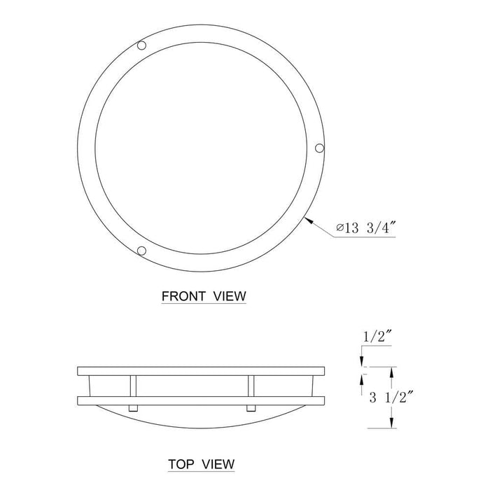 15.75 In. Brushed Nickel Dimmable 25-Watt Selectable LED Flush Mount 3000K/4000K/5000K With Acrylic Shade