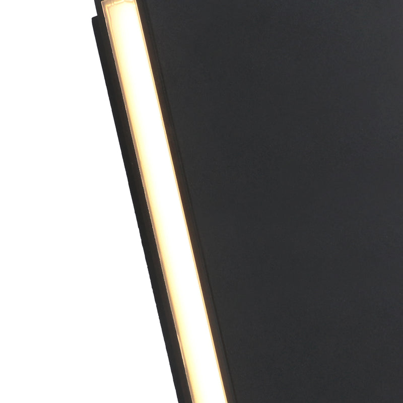 Black Aluminum LED Outdoor Wall Light