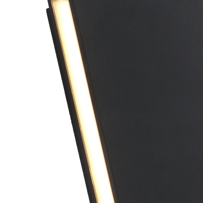Black Aluminum LED Outdoor Wall Light
