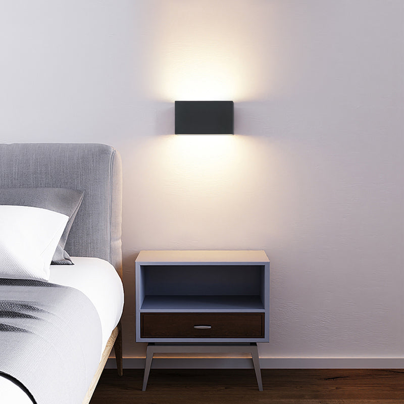 Black Aluminum LED Outdoor Wall Light