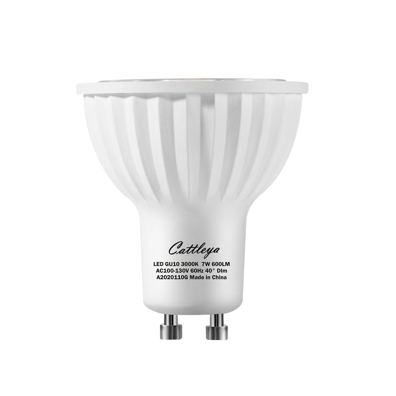 cattleyalighting (6-pack)75-Watt Equivalent GU10 Dimmable Recessed Track Lighting 90+ CRI Flood LED Light Bulb 3000K/5000K Warm White