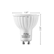 cattleyalighting (6-pack)75-Watt Equivalent GU10 Dimmable Recessed Track Lighting 90+ CRI Flood LED Light Bulb 3000K/5000K Warm White