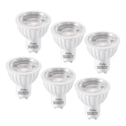 cattleyalighting (6-pack)75-Watt Equivalent GU10 Dimmable Recessed Track Lighting 90+ CRI Flood LED Light Bulb 3000K/5000K Warm White