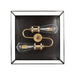 cattleyalighting 2-Light Dark Bronze Brass Flush Mount Ceiling Light With Tempered Glass 708111932363