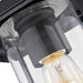 cattleyalighting Hanging Lights 1 Light 7'' Black Painted Clear Glass Pendant Light