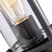 cattleyalighting 1-Light 7 in. Black Outdoor Post Lantern With Clear Glass