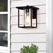 Cattleya Lighting outdoor wall light 1-Light 9.25 In Outdoor Wall Sconce Black Finish With Glass Glass Shade 792966277762