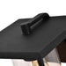Cattleya Lighting outdoor wall light 1-Light 9.25 In Outdoor Wall Sconce Black Finish With Glass Glass Shade 792966277762
