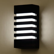 Cattleya Lighting Outdoor LED Wall Light 9.75 in. Black Die-Cast Aluminum LED Outdoor Wall Lantern Sconce 792966277847