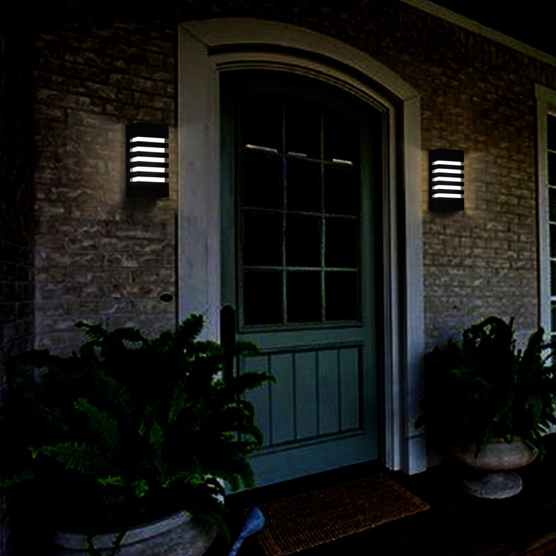 Cattleya Lighting Outdoor LED Wall Light 9.75 in. Black Die-Cast Aluminum LED Outdoor Wall Lantern Sconce 792966277847