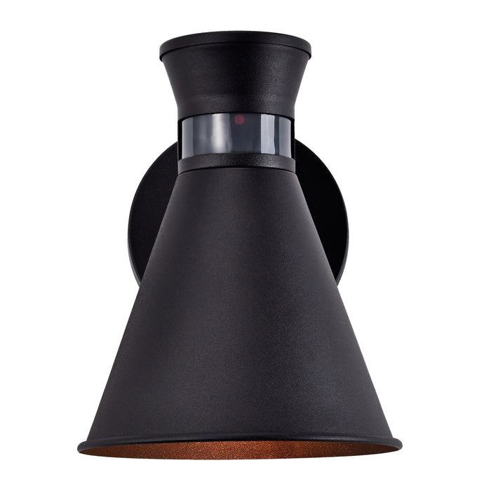 1 Light Black Motion Sensor Dusk To Dawn Outdoor Wall Lantern