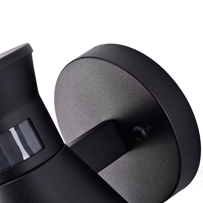 Cattleya Lighting Motion Sensor Outdoor Wall Sconce 1-Light Black Motion Sensor Dusk To Dawn Outdoor Wall Lantern Sconce 708111932318