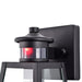 Cattleya Lighting Motion Sensor Outdoor Wall Sconce 1-Light Black Motion Sensor Dusk To Dawn Outdoor Wall Lantern Sconce With Clear Tempered Glass 708111932325