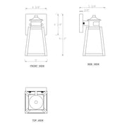 Cattleya Lighting Motion Sensor Outdoor Wall Sconce 1-Light Black Motion Sensor Dusk To Dawn Outdoor Wall Lantern Sconce With Clear Tempered Glass 708111932325