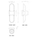 Cattleya Lighting Outdoor LED Wall Light 2-Light Black and Gold LED Outdoor Wall Sconce 708111932431