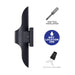 Cattleya Lighting Outdoor LED Wall Light 2-Light Black and Gold LED Outdoor Wall Sconce 708111932431