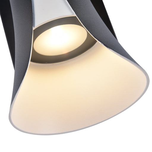Cattleya Lighting Outdoor LED Wall Light 2-Light Black and White LED Outdoor Wall Sconce 708111932448