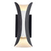 Cattleya Lighting Outdoor LED Wall Light 2-Light Black and White LED Outdoor Wall Sconce 708111932448