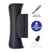 Cattleya Lighting Outdoor LED Wall Light 2-Light Black and White LED Outdoor Wall Sconce 708111932448