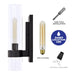 Cattleya Lighting Indoor Wall Light Black 4.75 In. Black Wall Sconce with Clear Glass Tube 708111932509