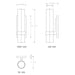 Cattleya Lighting Indoor Wall Light Black 4.75 In. Black Wall Sconce with Clear Glass Tube 708111932509