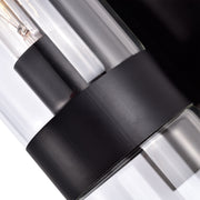Cattleya Lighting Indoor Wall Light Black 4.75 In. Black Wall Sconce with Clear Glass Tube 708111932509