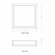 cattleyalighting 12 in. Brushed Nickel Dimmable 15-Watt Selectable LED Flush Mount Ceiling Light 3000K 4000K 5000K