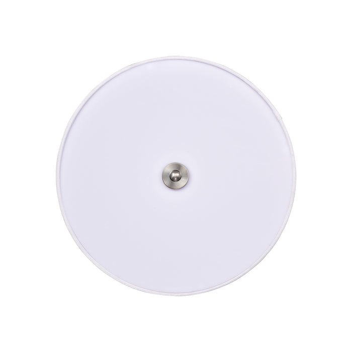 cattleyalighting 15 in. Brushed Nickel Dimmable 23-Watt Selectable LED Flush Mount Ceiling Light 3000K/4000K/5000K With Fabric Shade