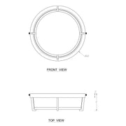 cattleyalighting 13 in. Black Dimmable 20-Watt Selectable LED Flush Mount 3000K/4000K/5000K With Acrylic Shade