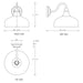 cattleyalighting 1-Light Black 12W LED Outdoor Barn Light Sconce