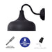 cattleyalighting 1-Light Black 12W LED Outdoor Barn Light Sconce