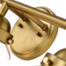 Cattleya Lighting Bathroom Vanity Lighting 3 Light Antique Brass Vanity Light with Globe Clear Glass Shade 708111932820