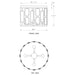 cattleyalighting 4-Light Black Flush Mount With Clear Crystal