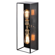 Cattleya Lighting outdoor wall light 2-Light Dark Bronze Brass Outdoor Wall Lantern Sconce With Tempered Glass