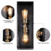 Cattleya Lighting outdoor wall light 2-Light Dark Bronze Brass Outdoor Wall Lantern Sconce With Tempered Glass