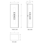 Cattleya Lighting outdoor wall light 2-Light Dark Bronze Brass Outdoor Wall Lantern Sconce With Tempered Glass