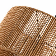 cattleyalighting 1-Light Black Tiered Jute Rope Chandelier